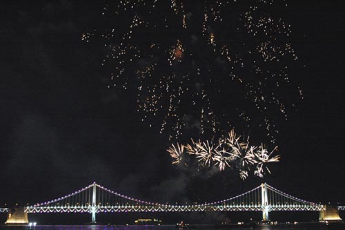 2005년 4월 2일 광안리 어방축제 불꽃놀이 